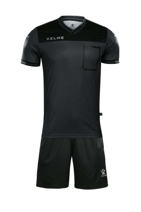 Kelme Referee S/S Set - Dark Grey / Black