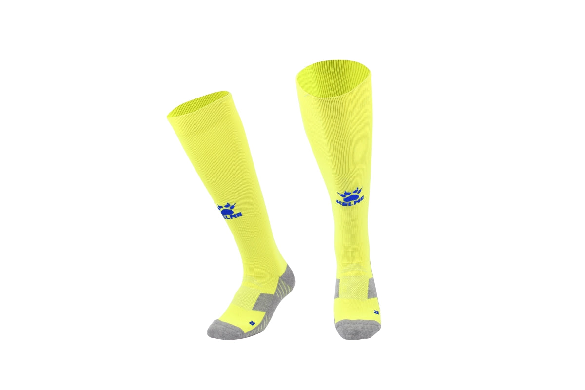 Kelme Liga Long Socks - Yellow / Royal Blue