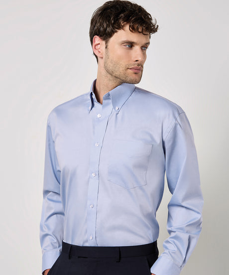 Kustom Kit Corporate Oxford shirt long-sleeved (classic fit) White*