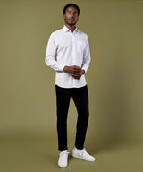 Kustom Kit Poplin shirt long-sleeved (tailored fit) White*