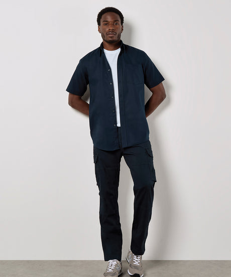 Kustom Kit Workplace Oxford shirt short-sleeved (classic fit) White*