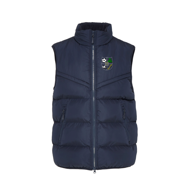 KRFC JNR Chevron Puffer Gilet Navy