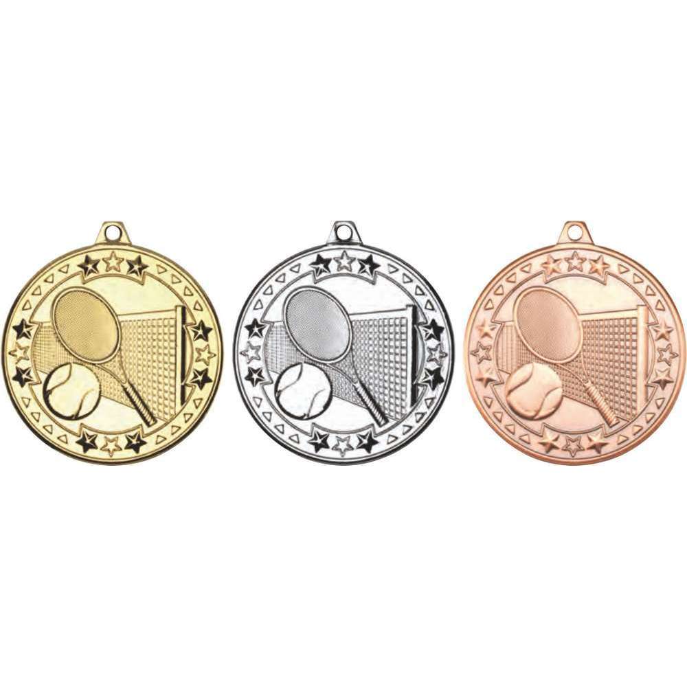 100 x Tennis Sports Medals