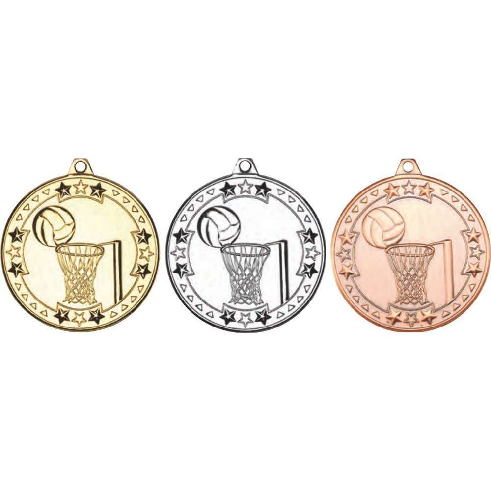 100 x Netball Sports Medals
