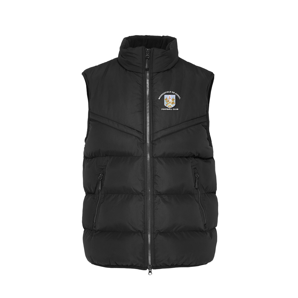 Orangefield OB JNR Chevron Puffer Gilet Black