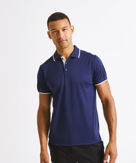 Premier Contrast Coolchecker® polo Royal/White