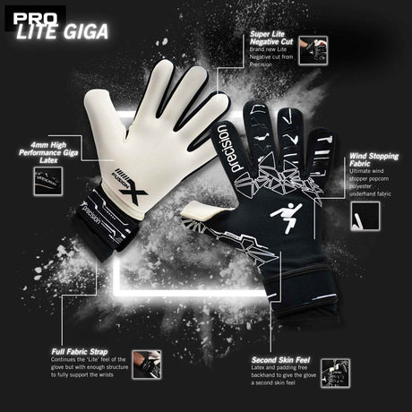 Precision Junior Fusion X Pro Lite Giga GK Gloves - KitRoom