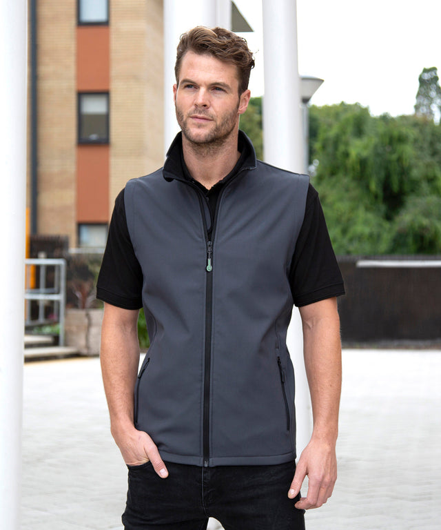 Result Core Printable softshell bodywarmer Yellow/Black