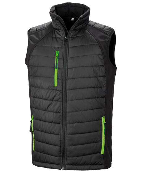 Result Recycled Compass padded softshell gilet