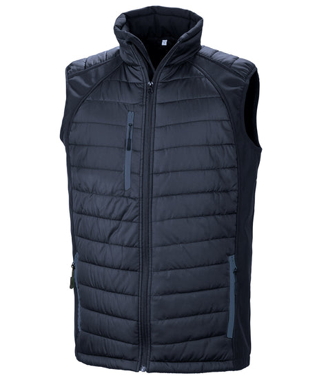 Result Recycled Compass padded softshell gilet