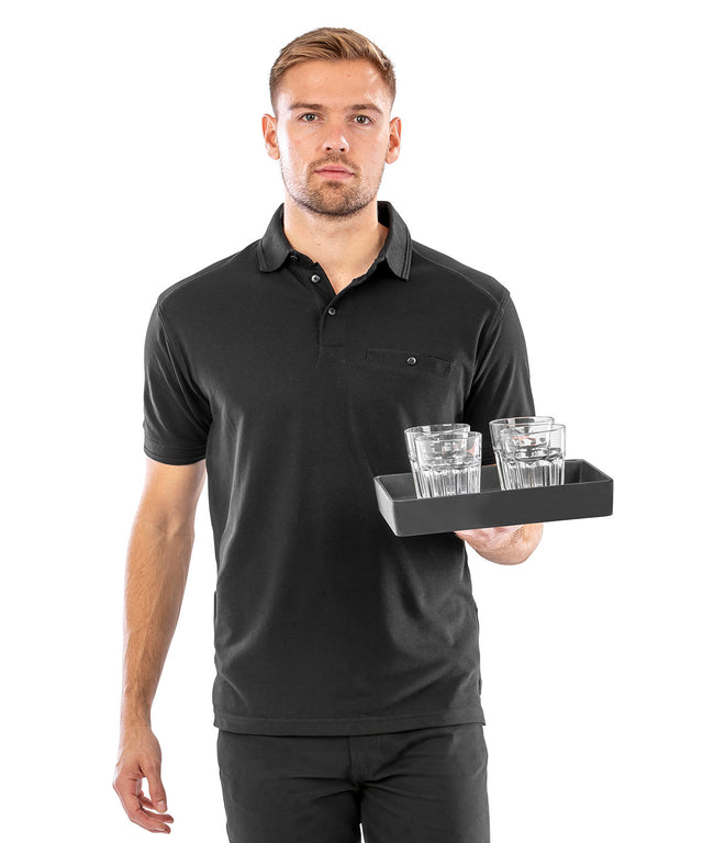 Result Workguard Work-Guard Apex pocket polo shirt White