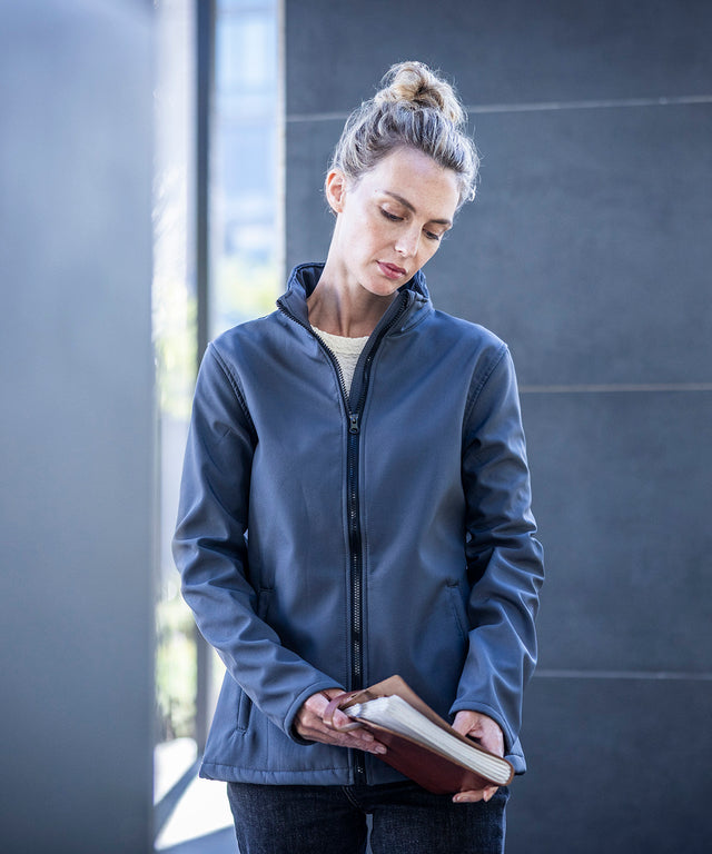 Regatta Professional Women's Ablaze printable softshell Seal/Black*
