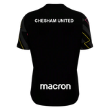 Chesham United Youth FC SNR Macron Wisp Training Shirt Black Thunder (back)