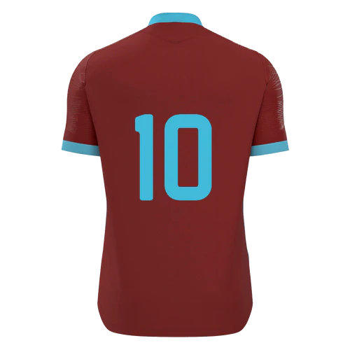 Chesham United Youth FC SNR Macron Wyvern Eco Match Shirt Maroon Sky (back)