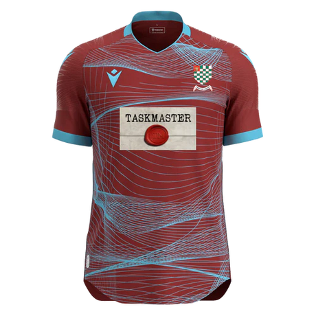 Chesham United Youth FC SNR Macron Wyvern Eco Match Shirt Maroon Sky