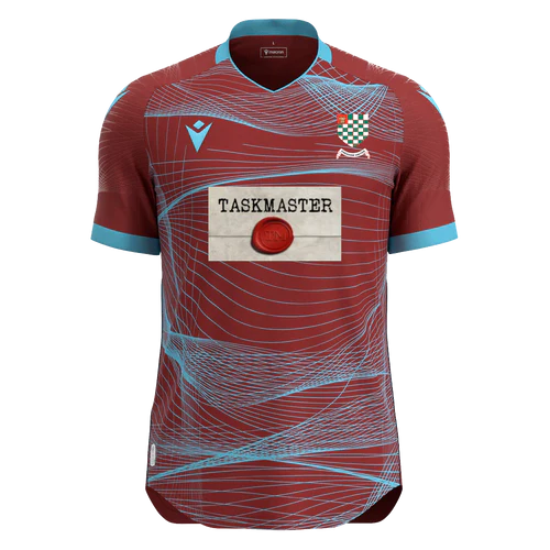 Chesham United Youth FC SNR Macron Wyvern Eco Match Shirt Maroon Sky