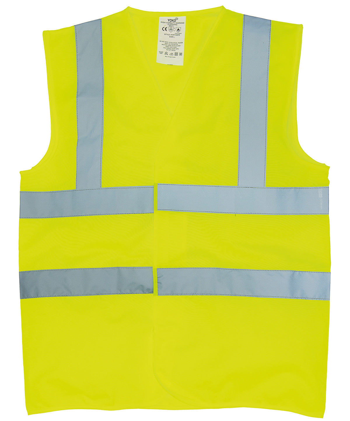 Yoko Flame-retardant hi-vis sleeveless waistcoat (HVW100FR) Yellow