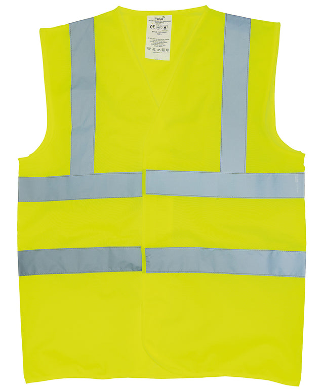 Yoko Flame-retardant hi-vis sleeveless waistcoat (HVW100FR) Yellow