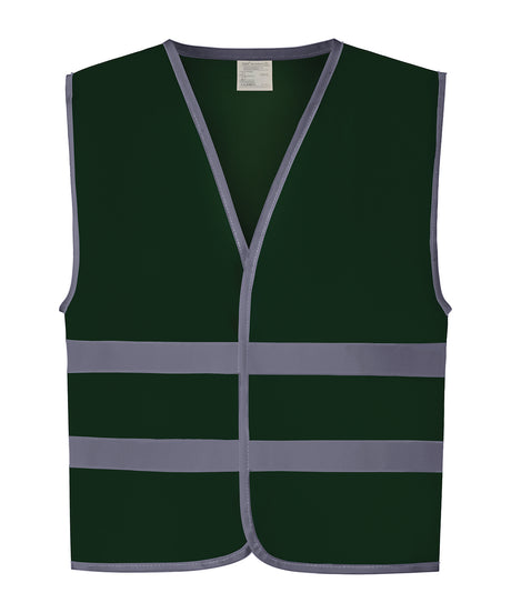 Yoko Hi-vis reflective border kids waistcoat (HVW102CH)