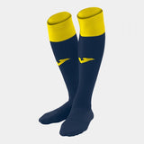 Joma Calcio 24 Football Socks - Navy/Yellow