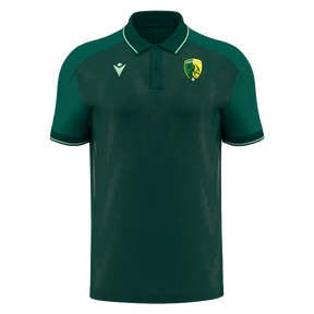 Sesku Miners FC Macron Echoes polo, bottle green and mint