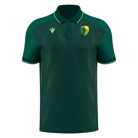 Sesku Miners FC Macron Echoes polo, bottle green and mint