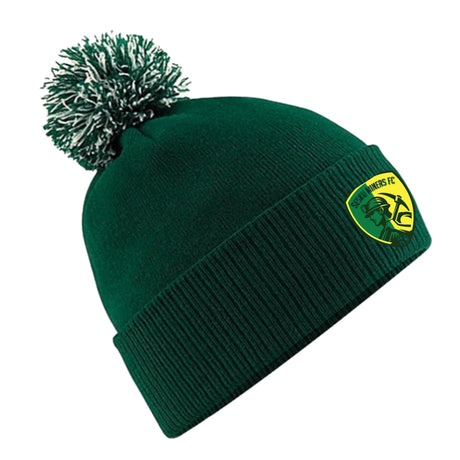 Sesku Miners FC adult bobble hat, bottle green