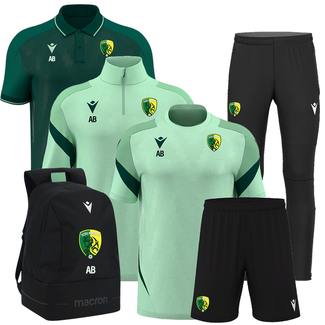 Sesku Miners FC Rising Pack 3: shirt, 1/4 zip, shorts, bottoms, polo and backpack