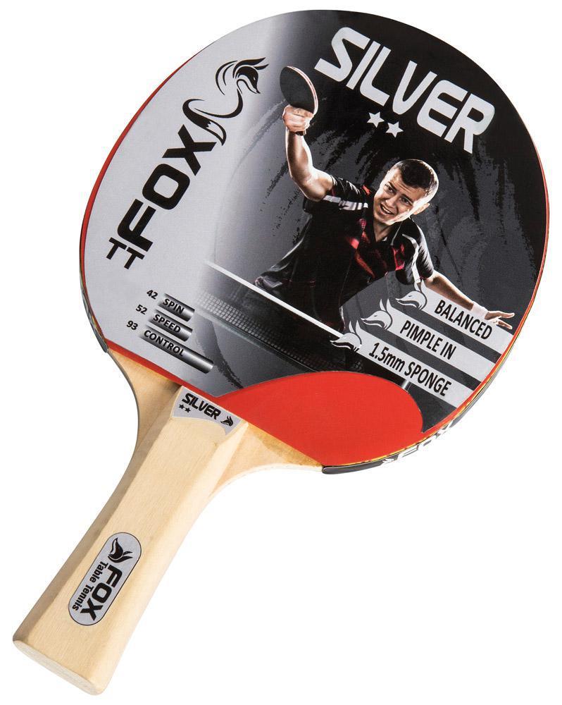 Fox TT Silver 2 Star Table Tennis Bat - Fox TT, Table Tennis - KitRoom