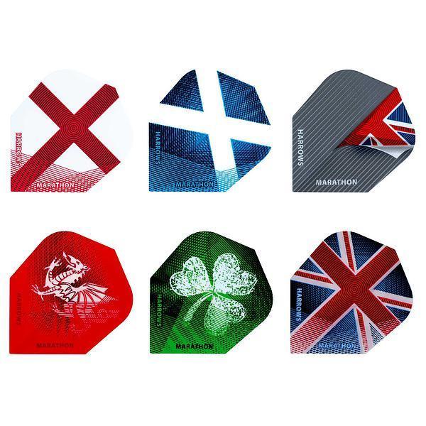 Harrows 100 Micron Marathon Flights Set - Dart Flights, Darts, Harrows - KitRoom