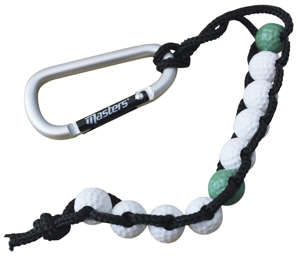 Masters Golf Bead Stroke Counter With Carabiner Clip - Golf, Golf Accessories, Masters - KitRoom