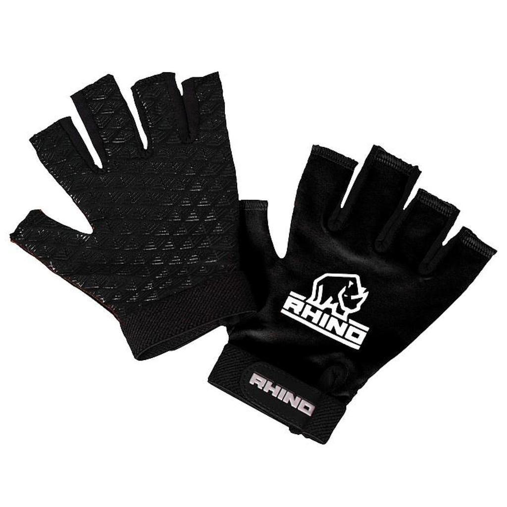 Rhino Pro Half Finger Mitts Junior - Rhino, Rugby, Rugby Gloves - KitRoom