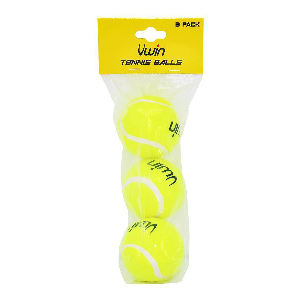 Uwin Trainer Tennis Balls - Pack of 3 balls - Tennis, Tennis Balls, Uwin - KitRoom